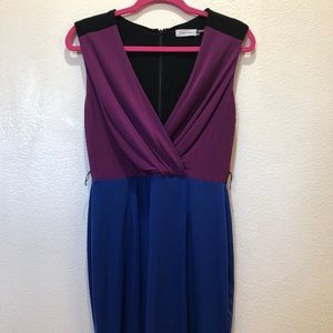 Calvin Klein color block dress
